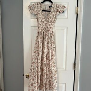 OPT summer floral dress midi